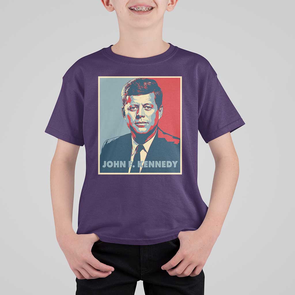 John F Kennedy T Shirt For Kid American President History US Presidential Leader
