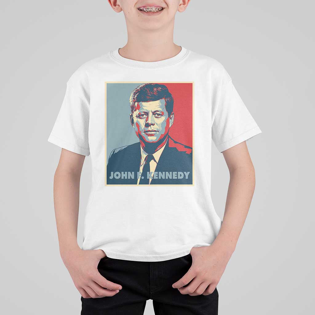 John F Kennedy T Shirt For Kid American President History US Presidential Leader