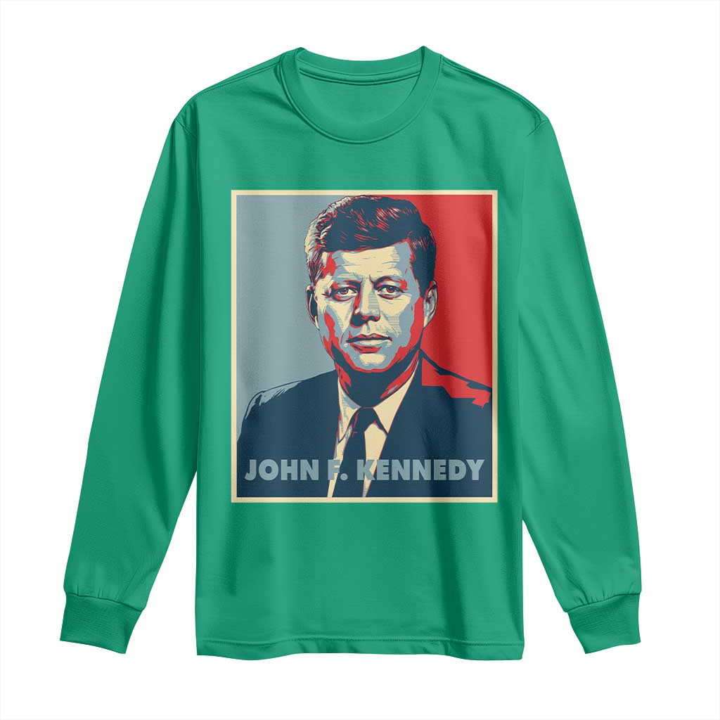 John F Kennedy Long Sleeve Shirt American President History US Presidential Leader