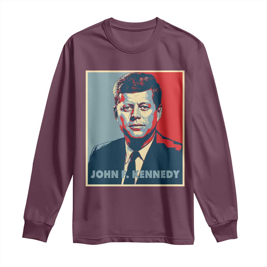 John F Kennedy Long Sleeve Shirt American President History US Presidential Leader