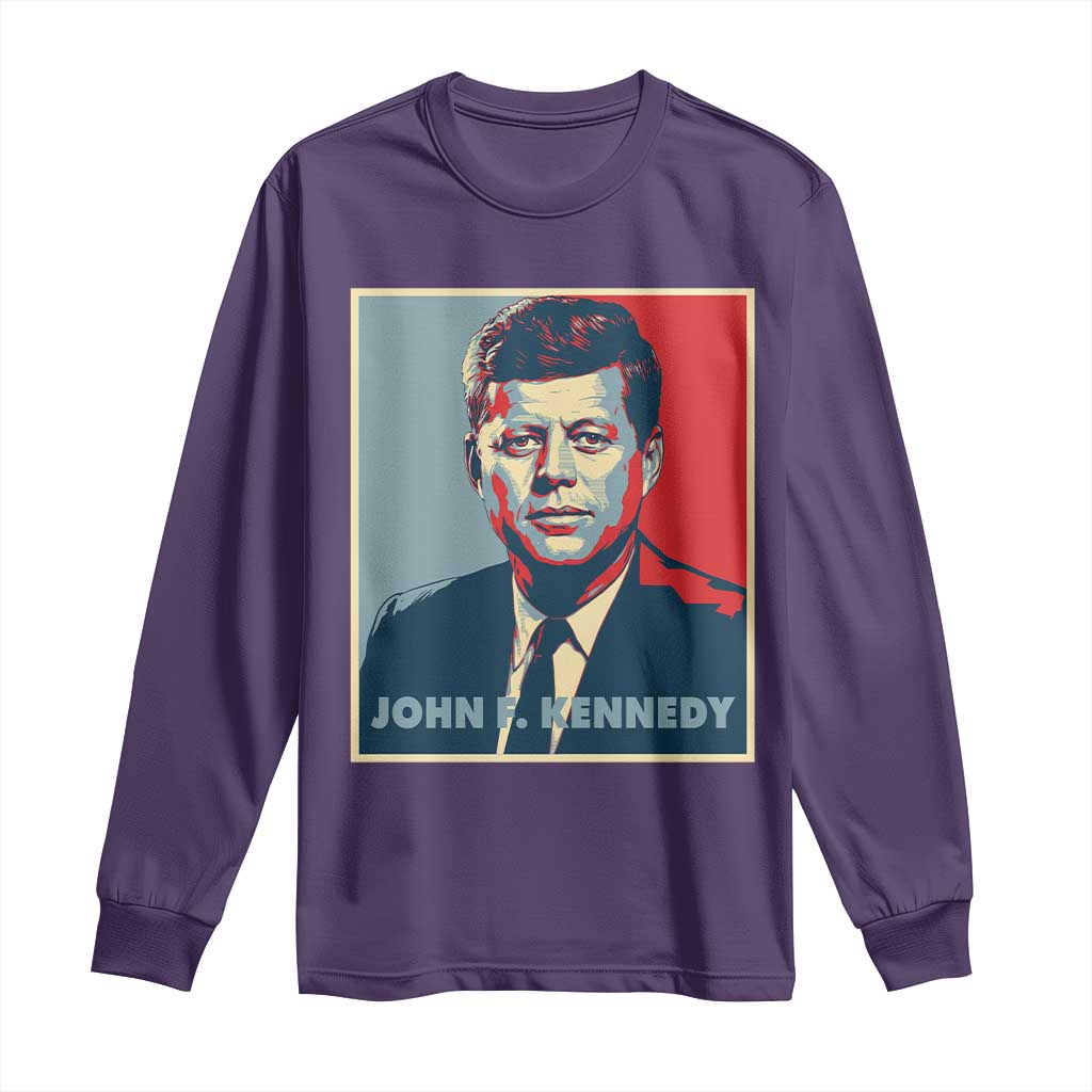 John F Kennedy Long Sleeve Shirt American President History US Presidential Leader