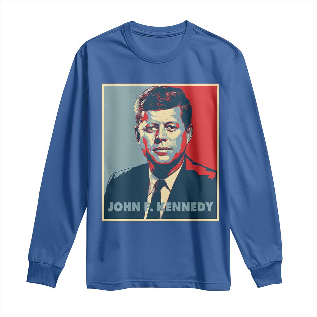 John F Kennedy Long Sleeve Shirt American President History US Presidential Leader