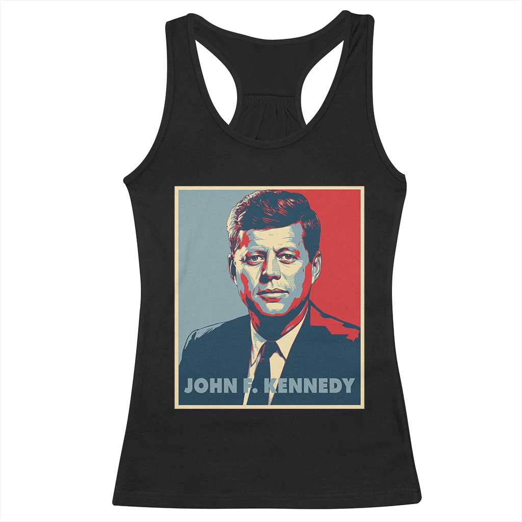 John F Kennedy Racerback Tank Top American President History US Presidential Leader