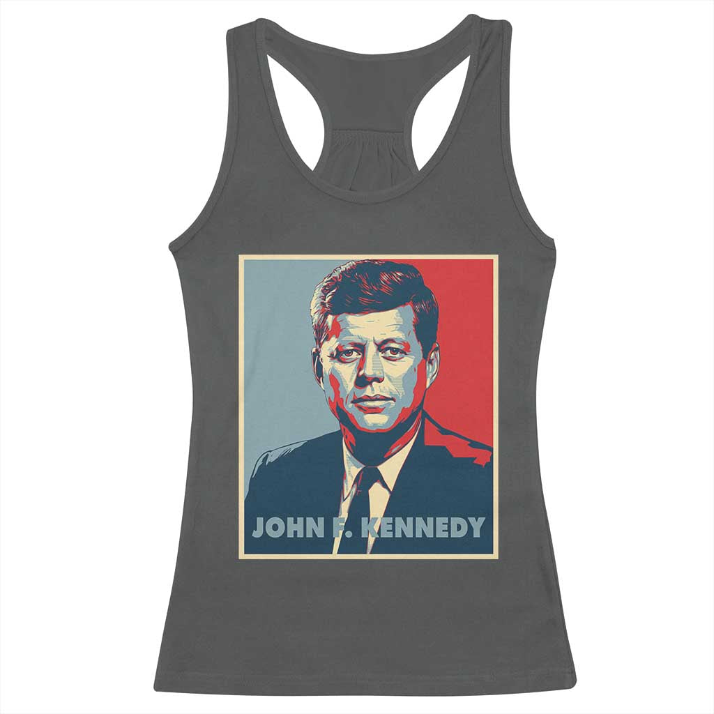 John F Kennedy Racerback Tank Top American President History US Presidential Leader