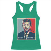 John F Kennedy Racerback Tank Top American President History US Presidential Leader