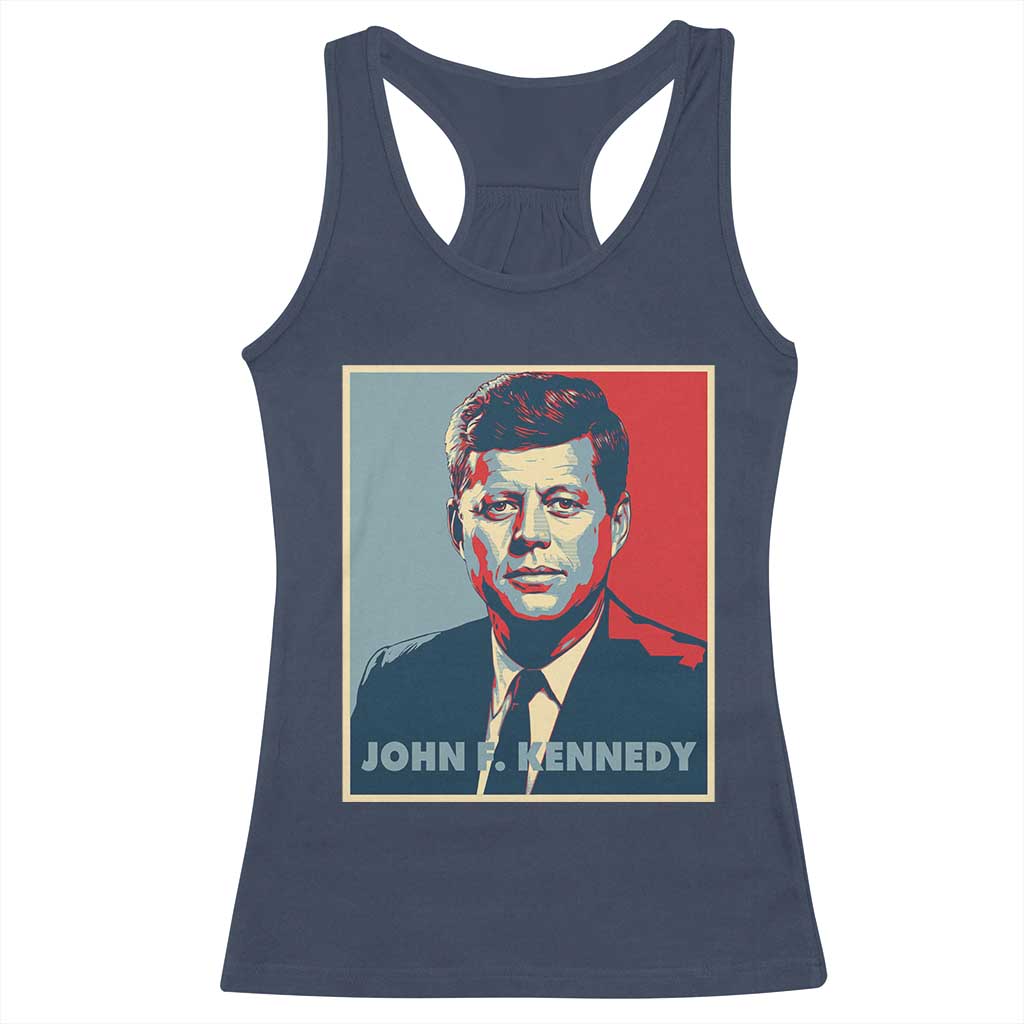 John F Kennedy Racerback Tank Top American President History US Presidential Leader