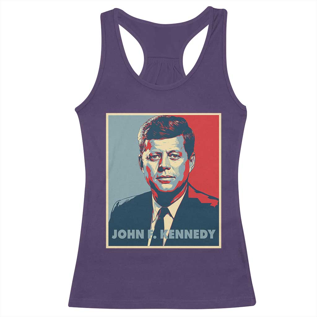 John F Kennedy Racerback Tank Top American President History US Presidential Leader