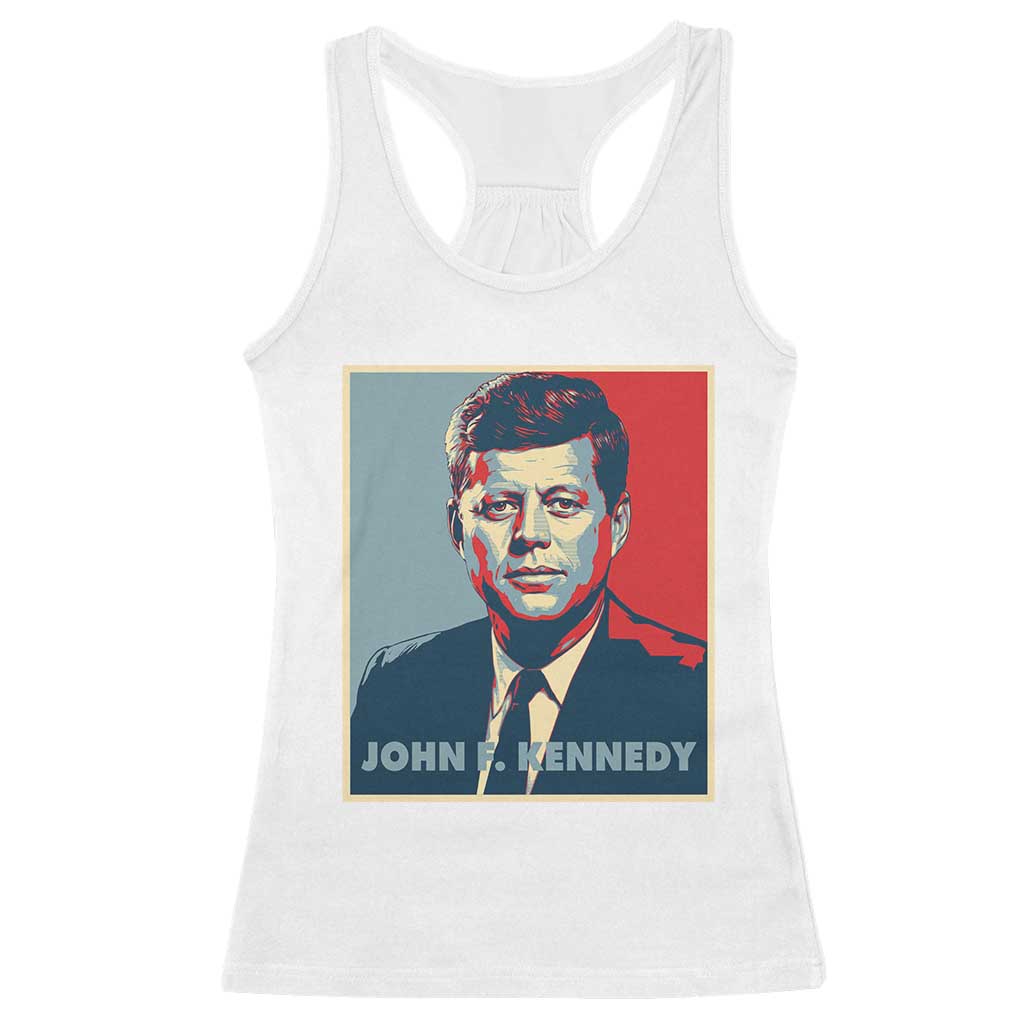 John F Kennedy Racerback Tank Top American President History US Presidential Leader