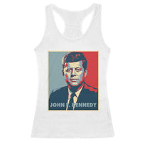 John F Kennedy Racerback Tank Top American President History US Presidential Leader