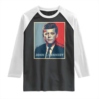 John F Kennedy Raglan Shirt American President History US Presidential Leader