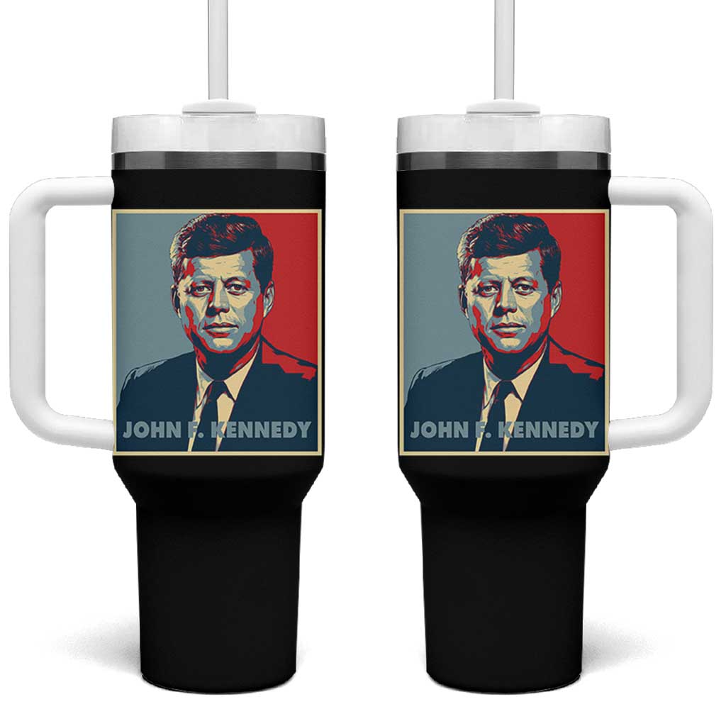John F Kennedy Tumbler With Handle American President History US Presidential Leader