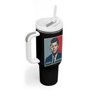 John F Kennedy Tumbler With Handle American President History US Presidential Leader