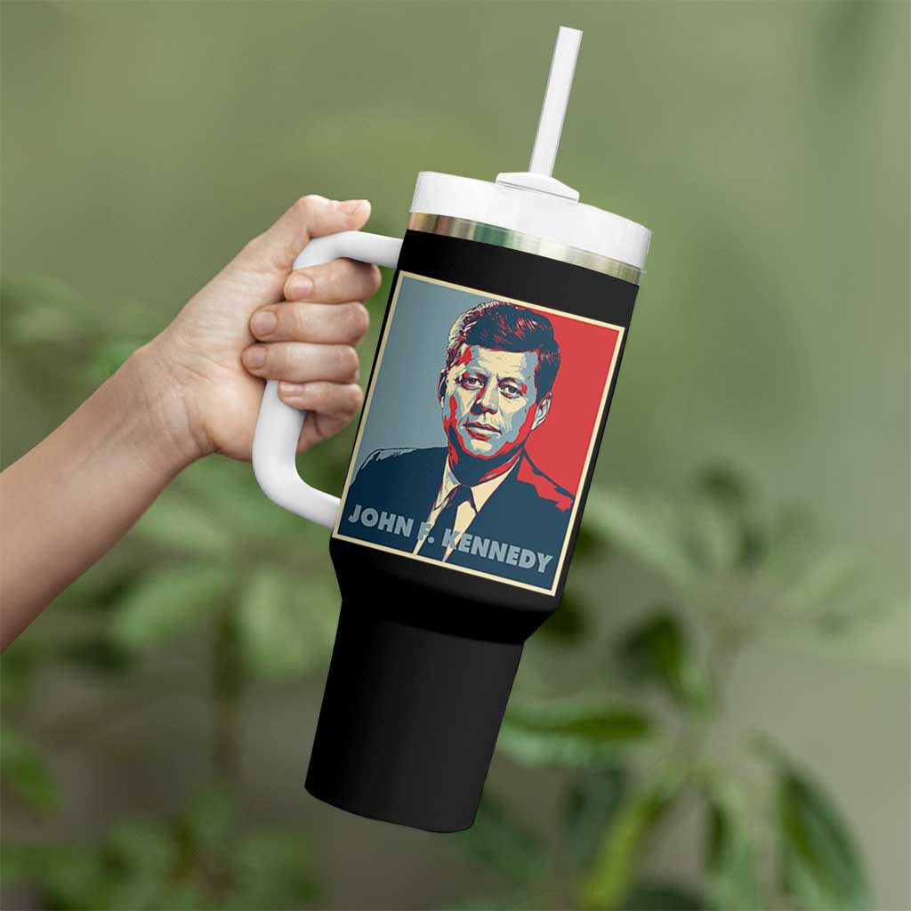 John F Kennedy Tumbler With Handle American President History US Presidential Leader
