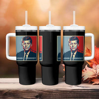 John F Kennedy Tumbler With Handle American President History US Presidential Leader