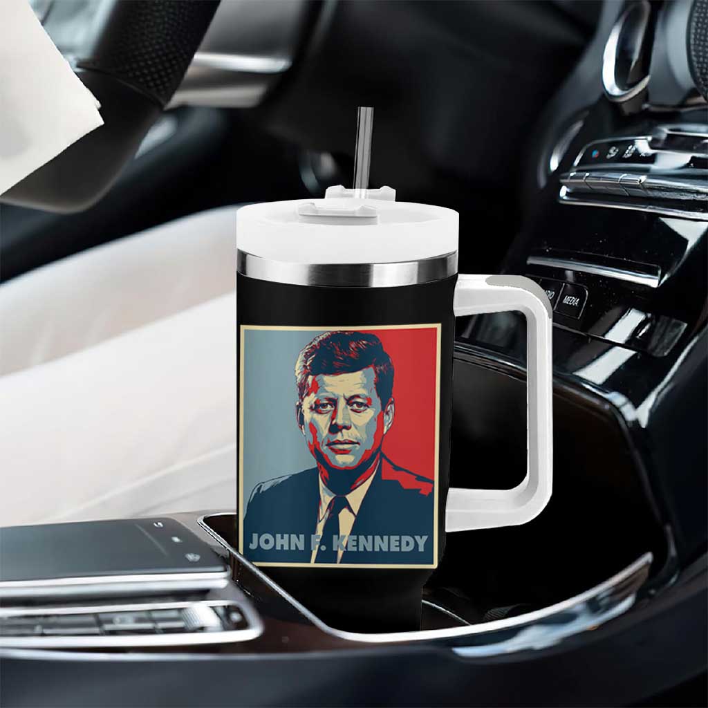 John F Kennedy Tumbler With Handle American President History US Presidential Leader