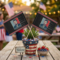John F Kennedy Patriotic Handheld Flag American President History US Presidential Leader