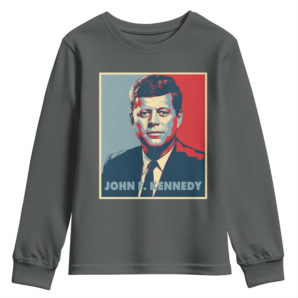 John F Kennedy Youth Sweatshirt American President History US Presidential Leader