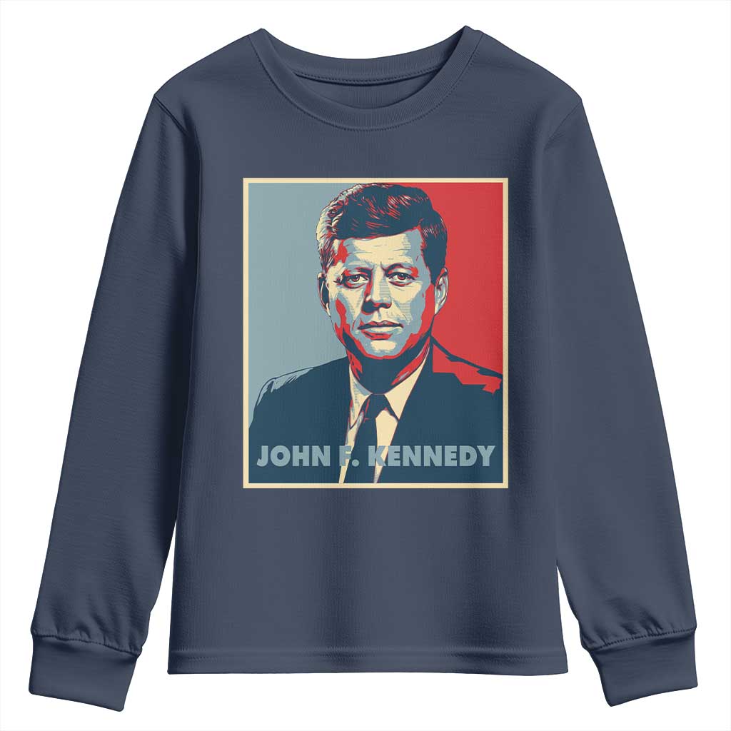 John F Kennedy Youth Sweatshirt American President History US Presidential Leader