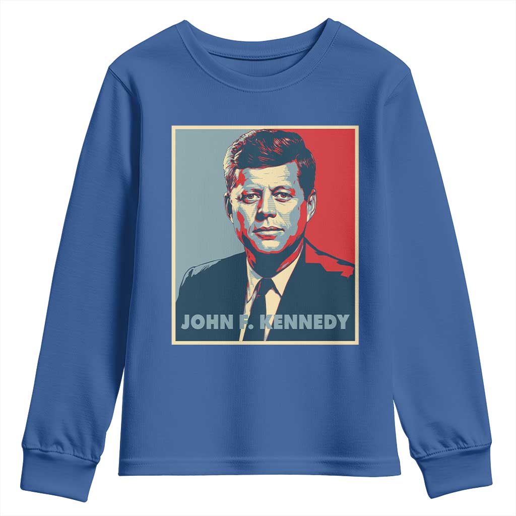 John F Kennedy Youth Sweatshirt American President History US Presidential Leader