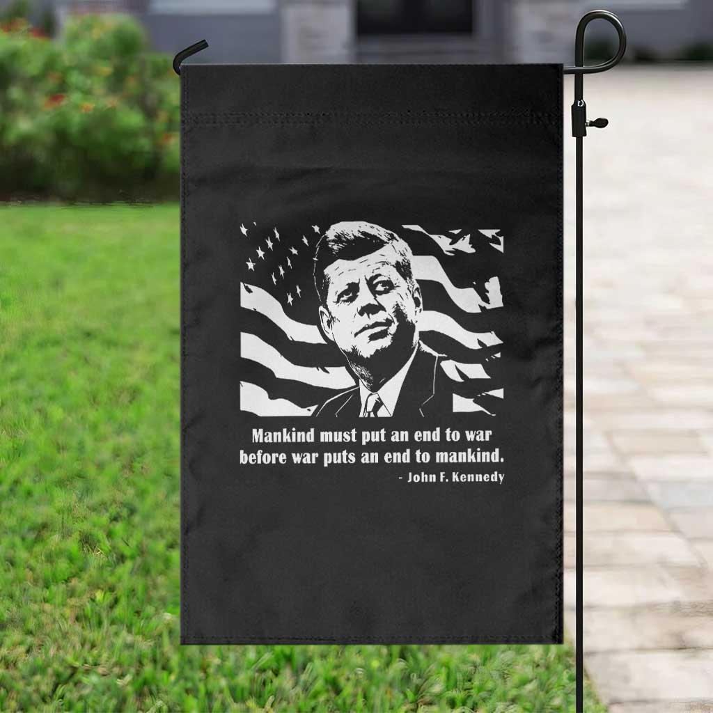 John F Kennedy Quote Garden Flag American Flag US President