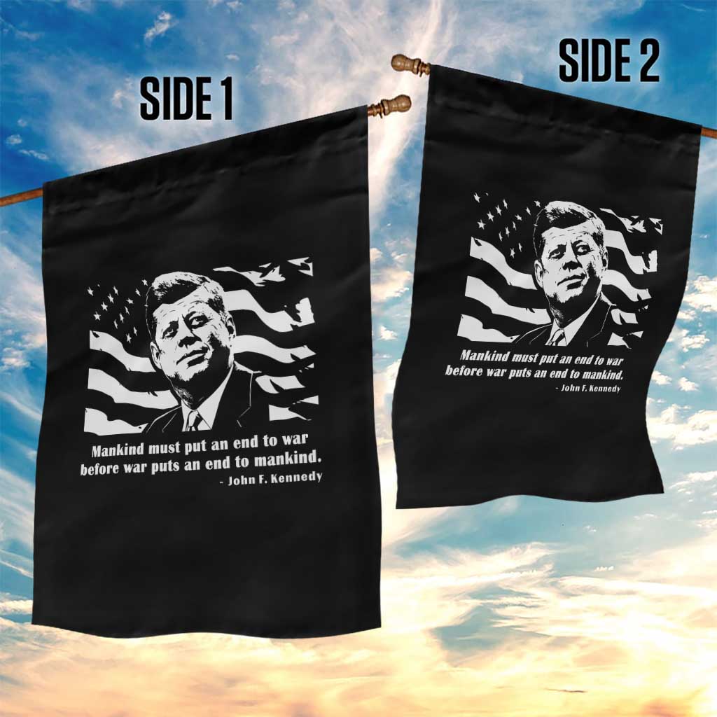 John F Kennedy Quote Garden Flag American Flag US President