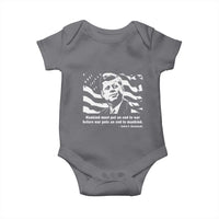 John F Kennedy Quote Baby Onesie American Flag US President