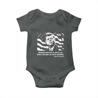 John F Kennedy Quote Baby Onesie American Flag US President
