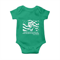 John F Kennedy Quote Baby Onesie American Flag US President