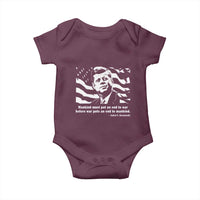 John F Kennedy Quote Baby Onesie American Flag US President