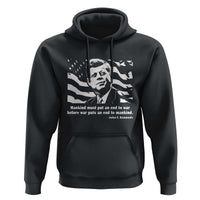 John F Kennedy Quote Hoodie American Flag US President