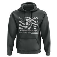 John F Kennedy Quote Hoodie American Flag US President