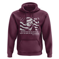John F Kennedy Quote Hoodie American Flag US President