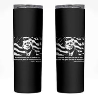 John F Kennedy Quote Skinny Tumbler American Flag US President