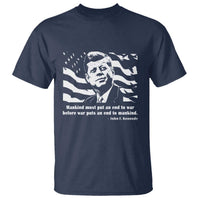 John F Kennedy Quote T Shirt American Flag US President