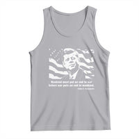 John F Kennedy Quote Tank Top American Flag US President