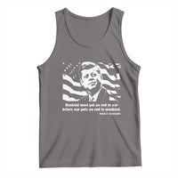 John F Kennedy Quote Tank Top American Flag US President