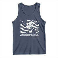 John F Kennedy Quote Tank Top American Flag US President