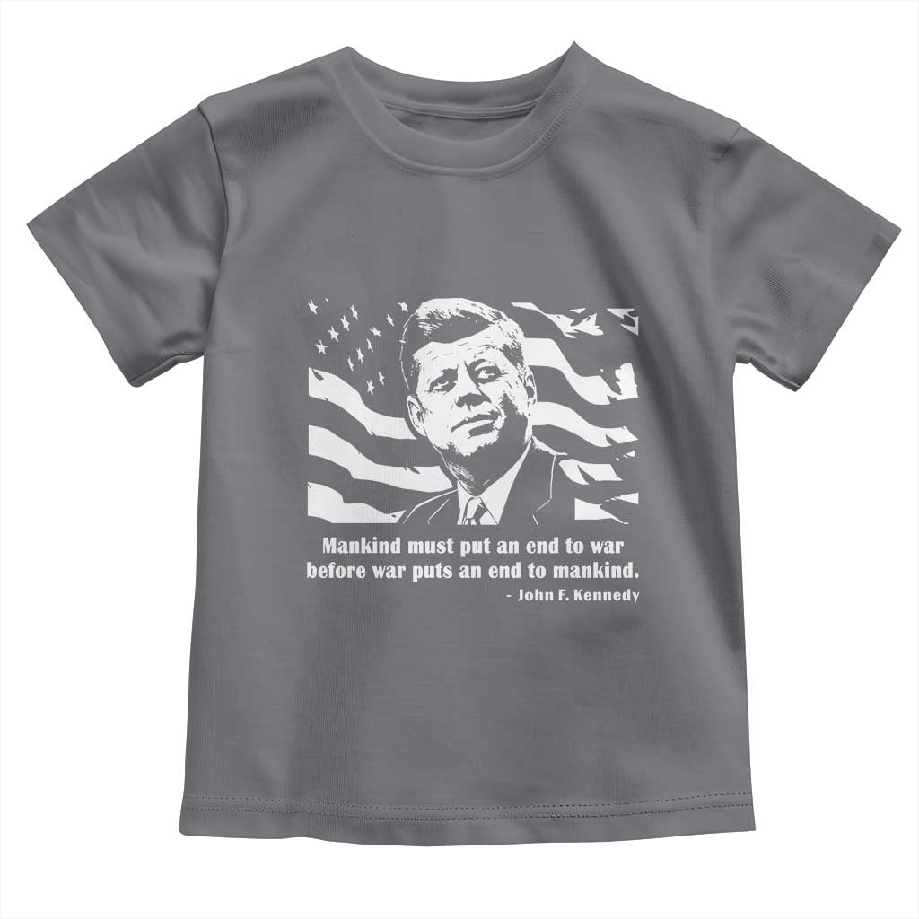 John F Kennedy Quote Toddler T Shirt American Flag US President