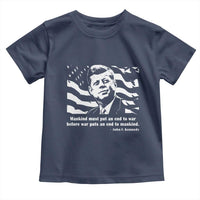 John F Kennedy Quote Toddler T Shirt American Flag US President
