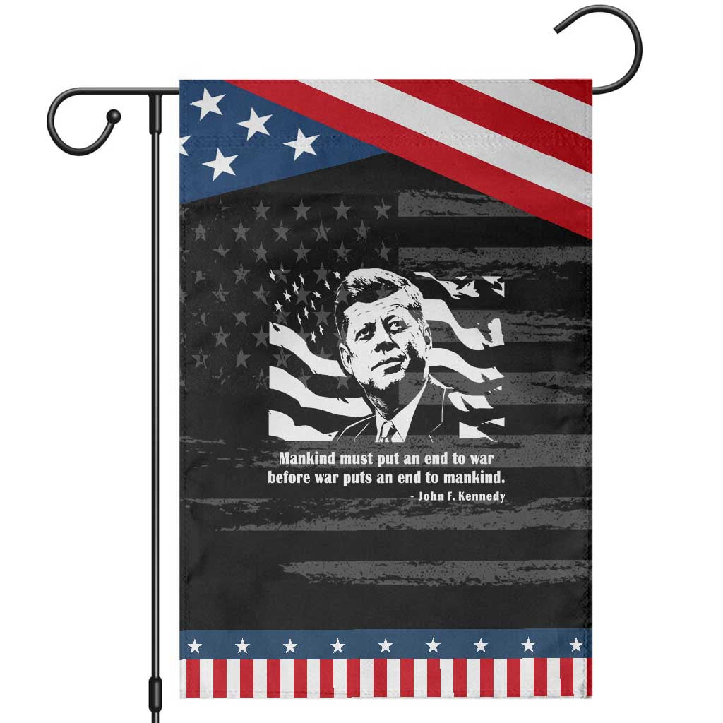 John F Kennedy Quote Garden Flag American Flag US President