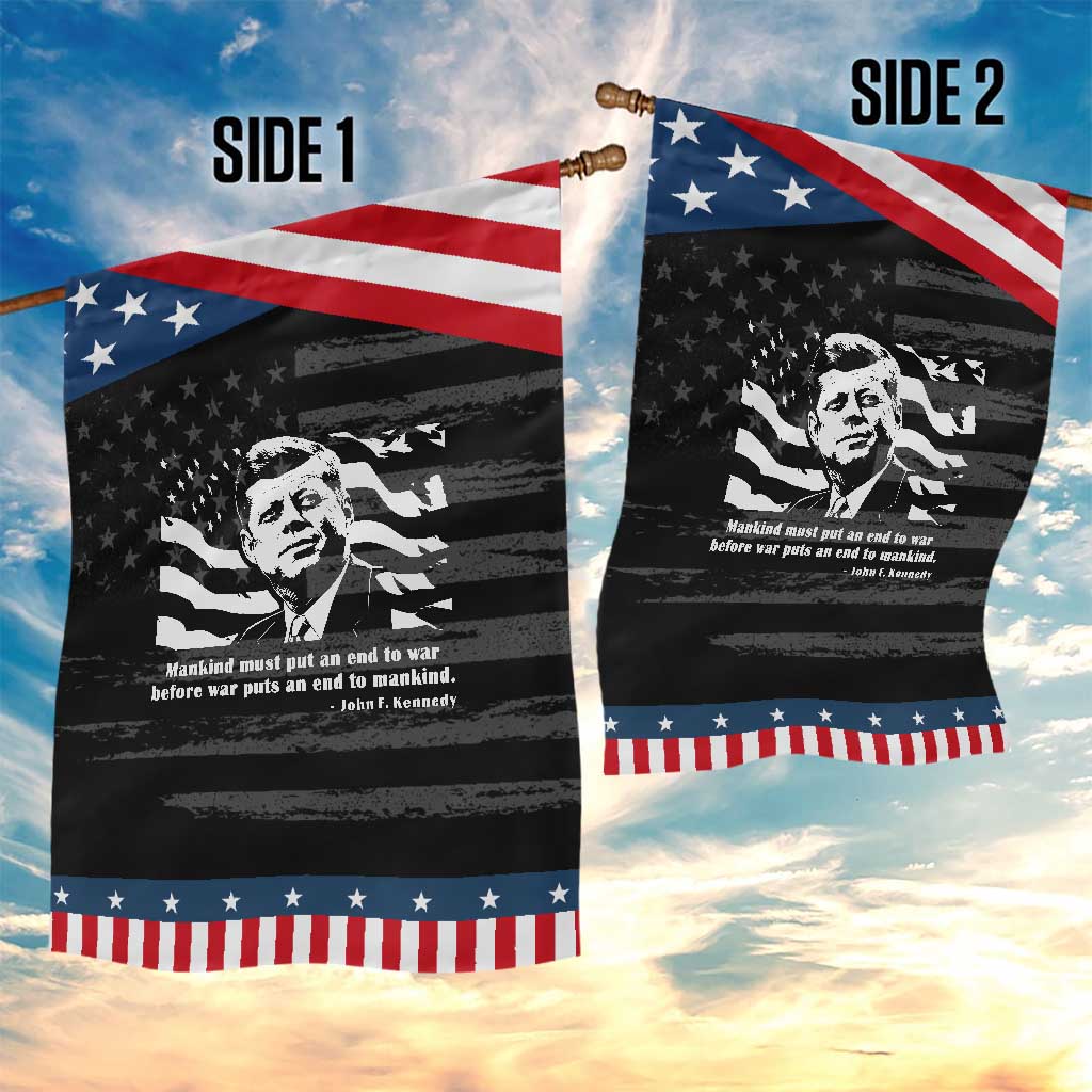 John F Kennedy Quote Garden Flag American Flag US President