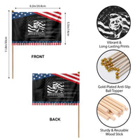 John F Kennedy Quote Patriotic Handheld Flag American Flag US President
