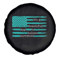Sexual Assault Awareness Spare Tire Cover It's a Beautiful Day To Believe Survivors