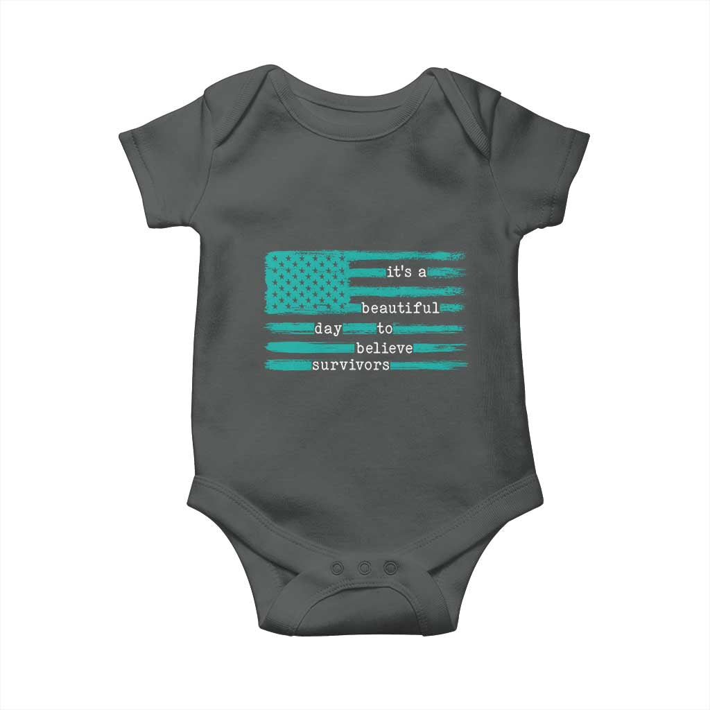 Sexual Assault Awareness Baby Onesie It's a Beautiful Day To Believe Survivors