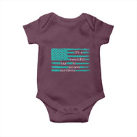 Sexual Assault Awareness Baby Onesie It's a Beautiful Day To Believe Survivors