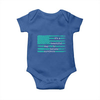 Sexual Assault Awareness Baby Onesie It's a Beautiful Day To Believe Survivors