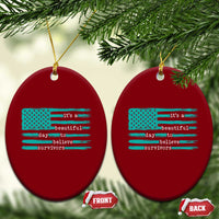 Sexual Assault Awareness Ceramic Ornament It's a Beautiful Day To Believe Survivors