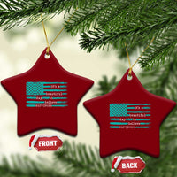 Sexual Assault Awareness Ceramic Ornament It's a Beautiful Day To Believe Survivors