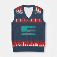 Sexual Assault Awareness V-Neck Knit Sweater Vest It's a Beautiful Day To Believe Survivors