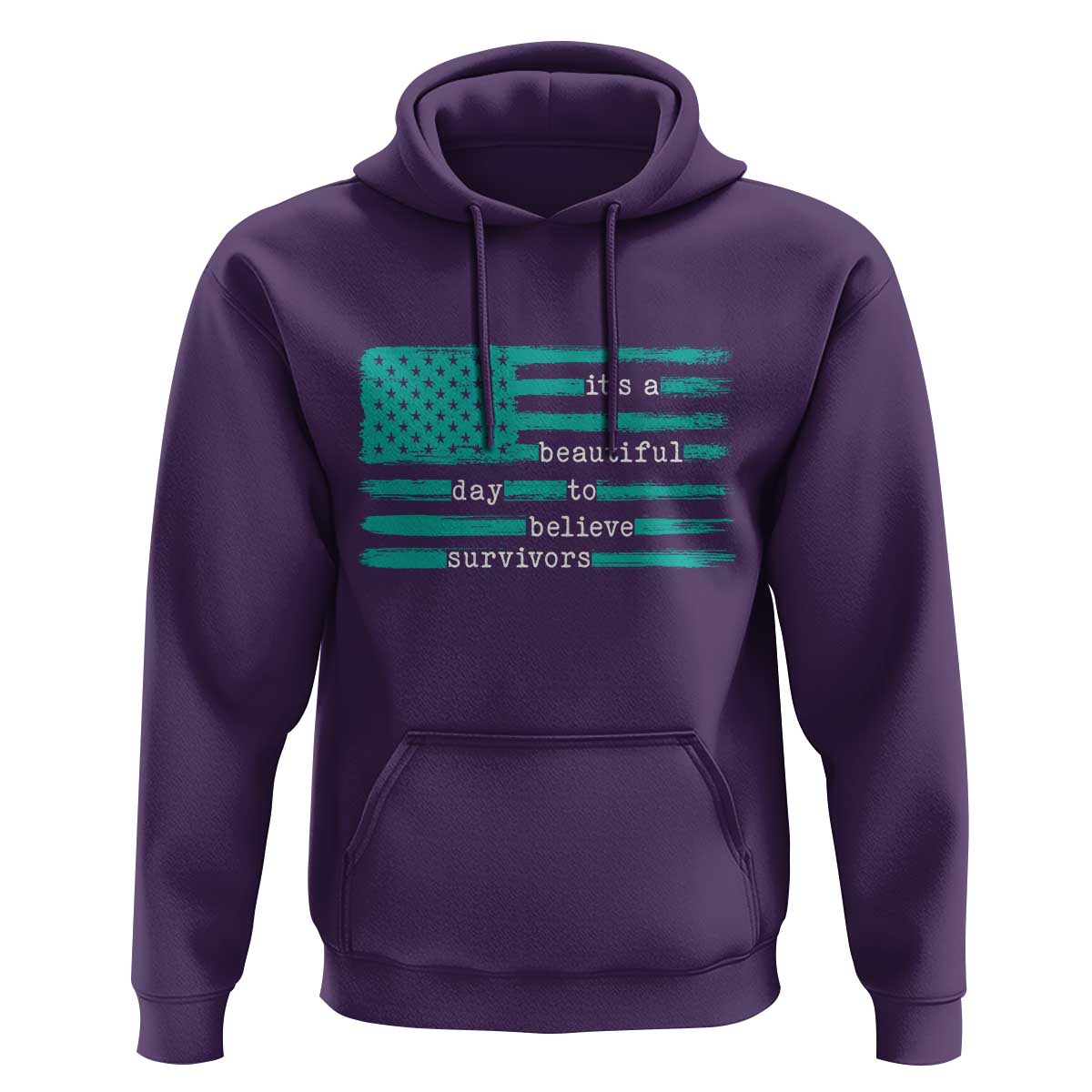 Sexual Assault Awareness Hoodie It's a Beautiful Day To Believe Survivors